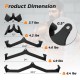 LAT Pulldown attachment set dimensions showcasing five different attachments for home gym fitness, made from heavy-duty.