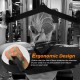 LAT pulldown attachment set showcasing ergonomic design for reduced wrist stress, ideal for home gym fitness.