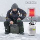 360-degree portable propane heater for outdoor camping, providing 42,000 BTUs of heat in chilly weather.