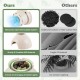 Smart Plant Cat Litter Box in beige with electronic odor removal system and durable ABS material for odor-free home.