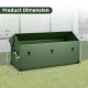 Waterproof outdoor storage box with ventilated window, measuring 59" x 22" x 30.5", ideal for organizing gardening.
