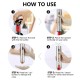Electric wine bottle opener set with foil cutter, pourer, and stoppers for easy wine opening and preservation.