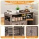 Grey cat litter box enclosure with storage, featuring X-shaped decoration and winding entry for private cat access.