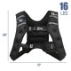 Adjustable 16 lb workout weighted vest with breathable materials and reflective strips, ideal for running and.