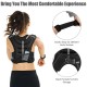 Adjustable workout weighted vest with breathable mesh, reflective strips, and pockets for storage, ideal for various.