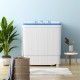 Portable washing machine with dual tubs and drain pump, ideal for laundry rooms, dorms, and apartments.