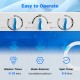 Control knobs for the 17.6 lbs portable washing machine, featuring washer timer, mode selector, and spin timer for easy.