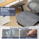 Mesh office chair with tilting backrest, waterfall seat surface, and retractable footrest for enhanced comfort and.