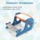 Convertible kids activity table set in blue with dual-use tabletop, storage, and adjustable easel for creative play.