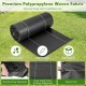 Premium 4 ft weed barrier landscape fabric roll, lightweight, tear-resistant, eco-friendly for easy installation and.