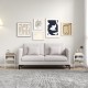 Compact white nightstand with flip-up door, 3-tier storage, modern design, perfect for living room or bedroom use.