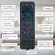 Massage chair hand controller with clear LCD, ergonomic design, and durable buttons for convenient use and storage.