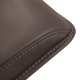Close-up of the brown massage chair backrest cushion, featuring soft PU material and exquisite diamond pattern.