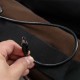 Close-up of the heating cable connector for the brown Massage Chair Backrest Cushion, featuring soft PU material.