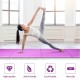 Folding gymnastics tumbling mat in pink, 4x10 feet, 2-inch thick, non-slip, made of high-quality PU leather and EPE.