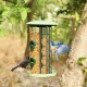 3-in-1 metal hanging wild bird feeder with 4 feeding ports, made of premium iron, perfect for attracting various birds.
