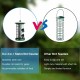 3-in-1 Metal Hanging Wild Bird Feeder with 4 Feeding Ports and Perches - Gallery View 5 of 10
