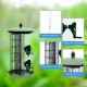 3-in-1 metal hanging wild bird feeder with 4 feeding ports, premium iron construction, ideal for attracting various.