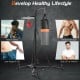 Heavy duty boxing punching stand with adjustable speed bag and heavy bag, ideal for home gym strength training.