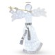 5 ft pre-lit angel Christmas decoration featuring a shimmering tinsel design, illuminated by 100 LED lights, ideal for.