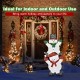54-inch snowman Christmas decoration with bright lights, sturdy frame, ideal for indoor and outdoor festive displays.