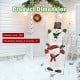 54-inch snowman Christmas decoration with bright lights, sturdy frame, and waterproof plug for outdoor festive displays.