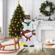 54-inch snowman Christmas decoration with bright lights, sturdy frame, perfect for outdoor festive displays.