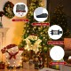 54-inch snowman Christmas decoration with bright lights, durable tinsel, and UL certified plug for festive outdoor.