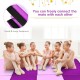 Folding gymnastics panel mat in pink, 4' x 8', featuring hook and loop fasteners for easy combination and storage.