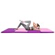 Folding gymnastics panel mat in pink and purple, ideal for fitness and yoga, featuring durable high-density foam and.