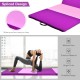 Folding gymnastics panel mat in pink, featuring waterproof cover, handles, and spliced design for versatile workouts.