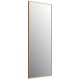 Full-length 59-inch rectangle mirror with a golden aluminum alloy frame, perfect for bedroom or entryway decor.