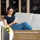4-panel folding room divider screen with writable chalkboard, made of solid wood, ideal for living room or office use.