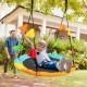 Colorful 40-inch flying saucer tree swing made of durable 600D Oxford cloth, perfect for outdoor fun in the backyard.