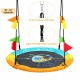 40-inch flying saucer tree swing with adjustable height, made of durable 600D Oxford cloth, perfect for outdoor fun.