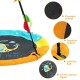 40-inch flying saucer tree swing made of durable 600D Oxford cloth, featuring a cute helicopter design and adjustable.