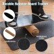 Wooden balance board trainer with cork roller and non-slip blanket backing for core strength exercises at home or gym.