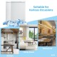 Compact 3.5 cu.ft chest freezer with removable basket, ideal for kitchens, living rooms, and restaurants.