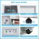 Removable wire basket and adjustable leveling foot of the 3.5 cu.ft compact chest freezer for easy access and stability.