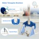 Stable triangular base of the 3-in-1 basketball hoop for kids, designed for safety and adjustable height for various.
