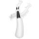 12-foot inflatable ghost with LED lights, featuring a scary design, perfect for Halloween yard decorations.