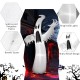 12 feet inflatable ghost with LED lights, made of durable polyester, perfect for Halloween yard decoration.