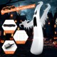 12 feet Halloween inflatable ghost with LED lights, showcasing a creepy design, ideal for Halloween parties and outdoor.