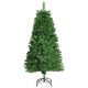 5 ft pre-lit multi-colored fiber optic spruce artificial Christmas tree with a full-bodied natural look for holiday.