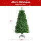 5ft pre-lit multi-colored fiber optic spruce artificial Christmas tree with a full-bodied natural look for holiday.
