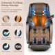 Full body zero gravity massage chair in brown with airbag massage, heat therapy, and adjustable positions for.