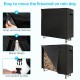 4-foot firewood storage rack with weather-resistant PVC cover, zipper design, and convenient buckle for easy access.
