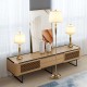 Modern 3-piece lamp set featuring 2 table lamps and 1 floor lamp with a nickel finish, ideal for elegant home decor.