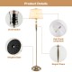 3-piece modern lamp set with silver nickel finish, featuring weighted base and linen lampshade for elegant home decor.