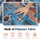 Distressed vintage area rug made of polyester fabric, 5 x 7 inches, non-shedding, perfect for living room or bedroom.